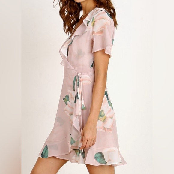 SHOW ME YOUR MUMU•Winnie Wrap Dress in Southern Magnolia - Picture 2 of 3